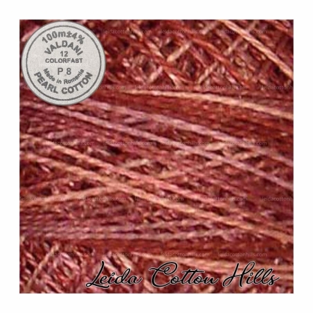 Hilos perlé Valdani Nº 12 color P 8 rosa marchita  ∙ Leida Cotton Hills