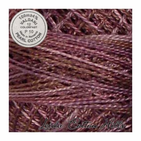 Hilos perlé Valdani Nº 12 color P 10 violeta antiguo ∙ Leida Cotton Hills