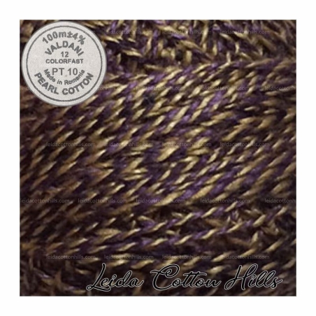 Hilos perlé Valdani Nº 12 color PT 10 púrpura  ∙ Leida Cotton Hills