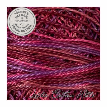 Hilos perlé Valdani Nº 12 color V 3 amor fucsia  ∙ Leida Cotton Hills