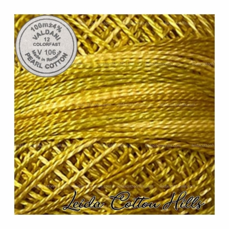 Hilos perlé Valdani Nº 12 color V 106 oros antiguos ∙ Leida Cotton Hills