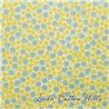 ? Tela para Patchwork con florecitas azules y amarillas ∙ Leida Cotton Hills