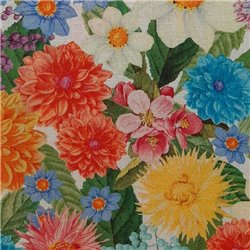 ? Tela Trasera para Patchwork Flores de Colores ∙ Leida Cotton Hills