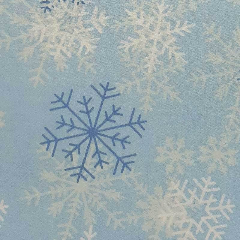 ? Tela Trasera para Patchwork con Copos de Nieve ∙ Leida Cotton Hills