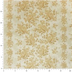 ? Tela Trasera para Patchwork Rosas en Tonos Beige ∙ Leida Cotton Hills