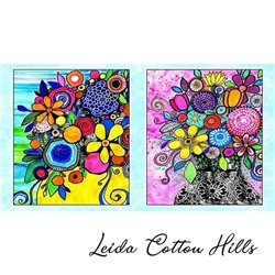 ? Panel Multifloral de Tela para Patchwork ∙ Leida Cotton Hills