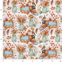 ? Tela para Patchwork con Motivos Otoñales ∙ Leida Cotton Hills