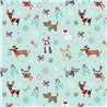 ❤️ Tela para Patchwork Infantil de Navidad con Perritos ∙ Leida Cotton Hills