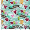 ? Tela para patchwork con estampados de Navidad copas para celebracion - Holiday Spirits ∙ Leida Cotton Hills