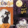 Tela para patchwork con dibujos de Halloween