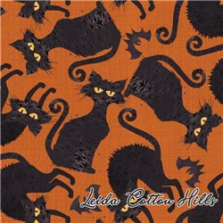 ? Tela para patchwork con gatos negros - Boo You All ∙ Leida Cotton Hills