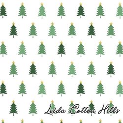 ? Tela para patchwork navideña con pinos Navidad - I will be gnome for christmas∙ Leida Cotton Hills