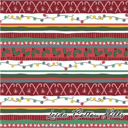 ? Tela para patchwork navideña con dibujitos - I will be gnome for christmas∙ Leida Cotton Hills