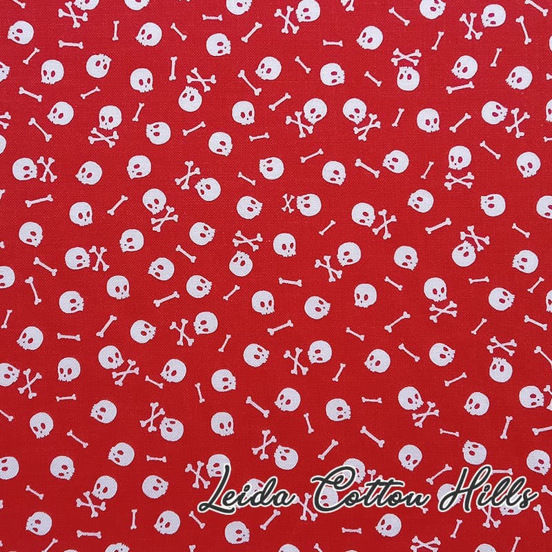 Tela para patchwork con calaveras