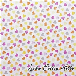 Tela para patchwork con corazones∙ Leida Cotton Hills