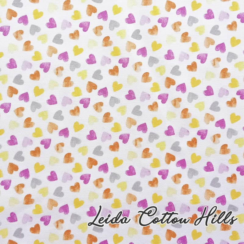 Tela para patchwork con corazones∙ Leida Cotton Hills