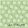 Tela para patchwork verde con florecitas