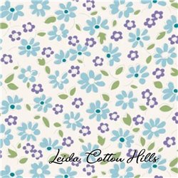 ? Tela para Patchwork con Florecitas Azules ∙ Leida Cotton Hills