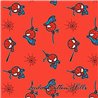 Tela para patchwork de Spiderman en rojo