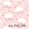 Tela para patchwork con nubes sobre rosa