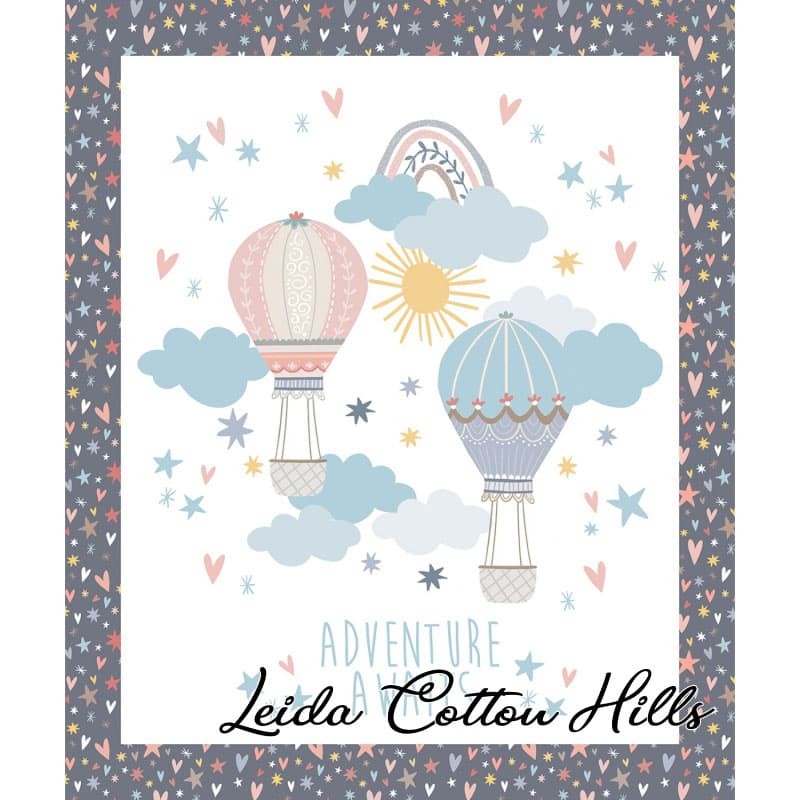 ? Panel para patchwork globos aerostaticos ∙ Leida Cotton Hills