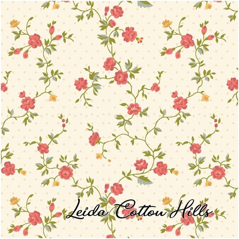 ? Tela para Patchwork con florecitas enredadas ∙ Leida Cotton Hills