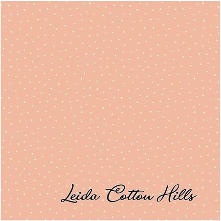 ? Tela para Patchwork con puntitos sobre rosa ∙ Leida Cotton Hills