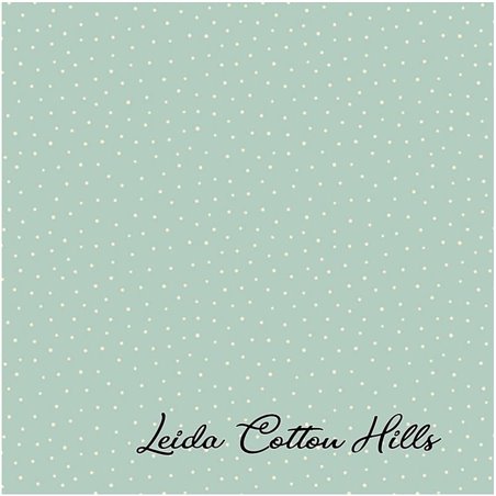 ? Tela para Patchwork con puntitos sobre agua ∙ Leida Cotton Hills