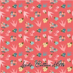 Tela para patchwork con rayas rojas âˆ™ Leida Cotton Hills