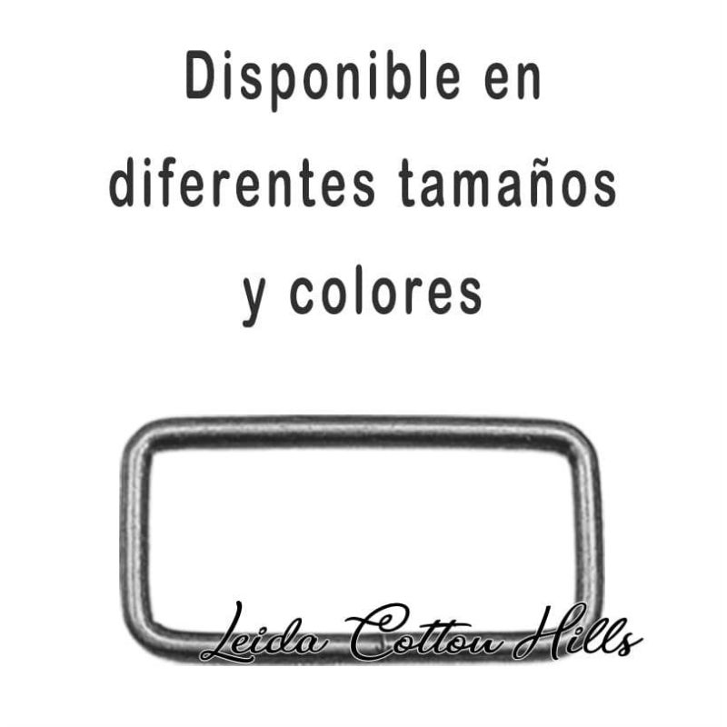Piquete rectangular metálicos para bolsos ∙ Leida Cotton Hills