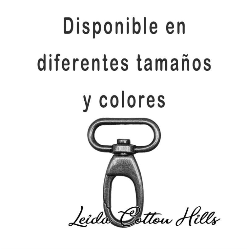 Mosquetón ovalado ancho metálico ∙ Leida Cotton Hills