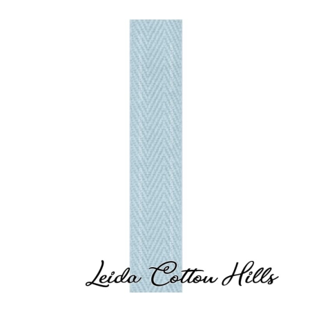 Cinta espiga de algodón reciclado en color azul ∙ Leida Cotton Hills