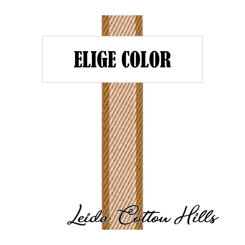 Cinta en dos colores de algodón de algodón reciclado ∙ Leida Cotton Hills