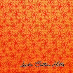 Tela para Patchwork flores naranjas ∙ Leida Cotton Hills
