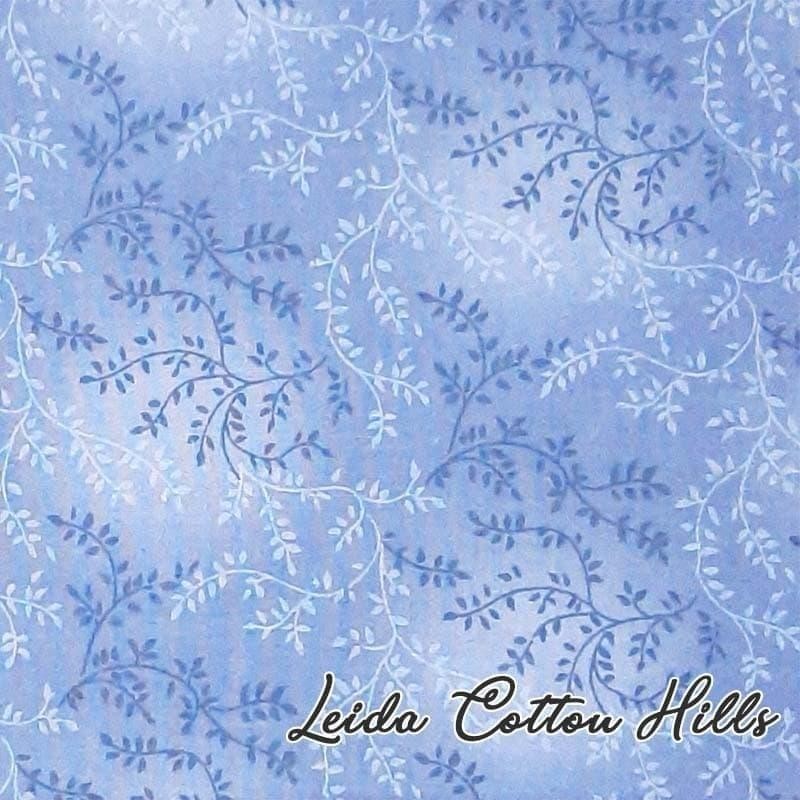 Tela trasera patchwork en azul ∙ Leida Cotton Hills