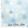 Tela trasera patchwork con copos de nieve ∙ Leida Cotton Hills