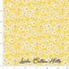 Tela trasera patchwork margaritas sobre amarillo ∙ Leida Cotton Hills