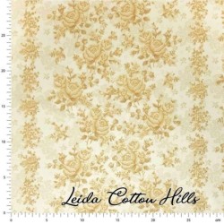 Tela trasera patchwork de rosas en tonos beige ∙ Leida Cotton Hills