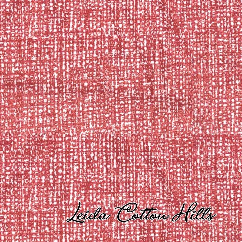 Tela trasera patchwork en colores rojo y blanco ∙ Leida Cotton Hills