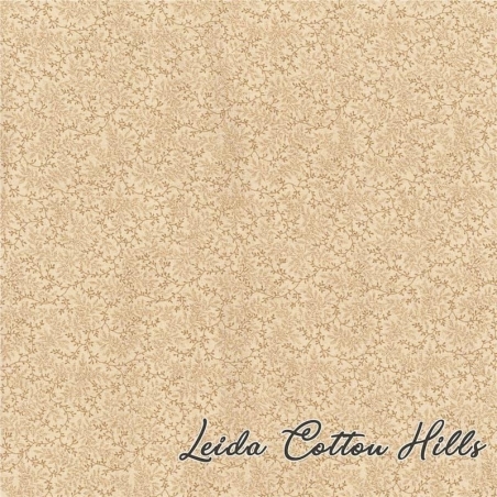 Tela trasera para patchwork tono sobre tono con ramitas en tonos tostado ∙ Leida Cotton Hills