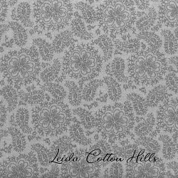 Tela trasera para patchwork con estampado floral gris sobre gris∙ Leida Cotton Hills