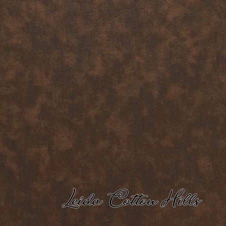 Tela trasera para patchwork tono sobre tono con estampado marmoleado en tonos chocolate ∙ Leida Cotton Hills