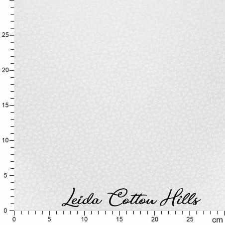Tela trasera patchwork hojitas en blanco